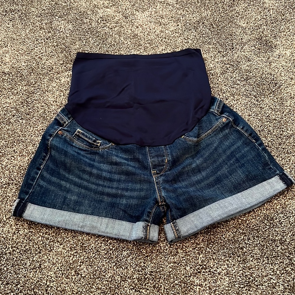 Denim Maternity Shorts